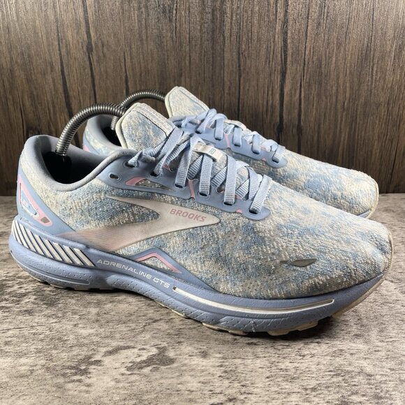 Brooks Womens Adrenaline GTS 23 1203811B493 Blue Running Shoes Sneakers Sz 11 B - Picture 1 of 10